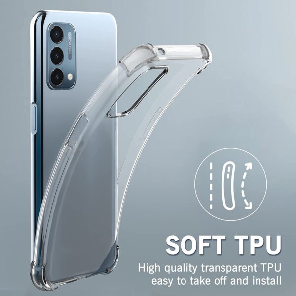 Foluu OnePlus Nord N200 5G Case OnePlus Nord N200 5G 2021 Phone Case Clear Scratch Resistant TPU Rubber Soft Skin Silicone Protective Case Cover for OnePlus Nord N200 5G 2021 Crystal Clear ReMobiler